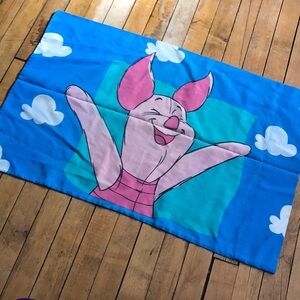 Disney Blue and Tan Character Fabric